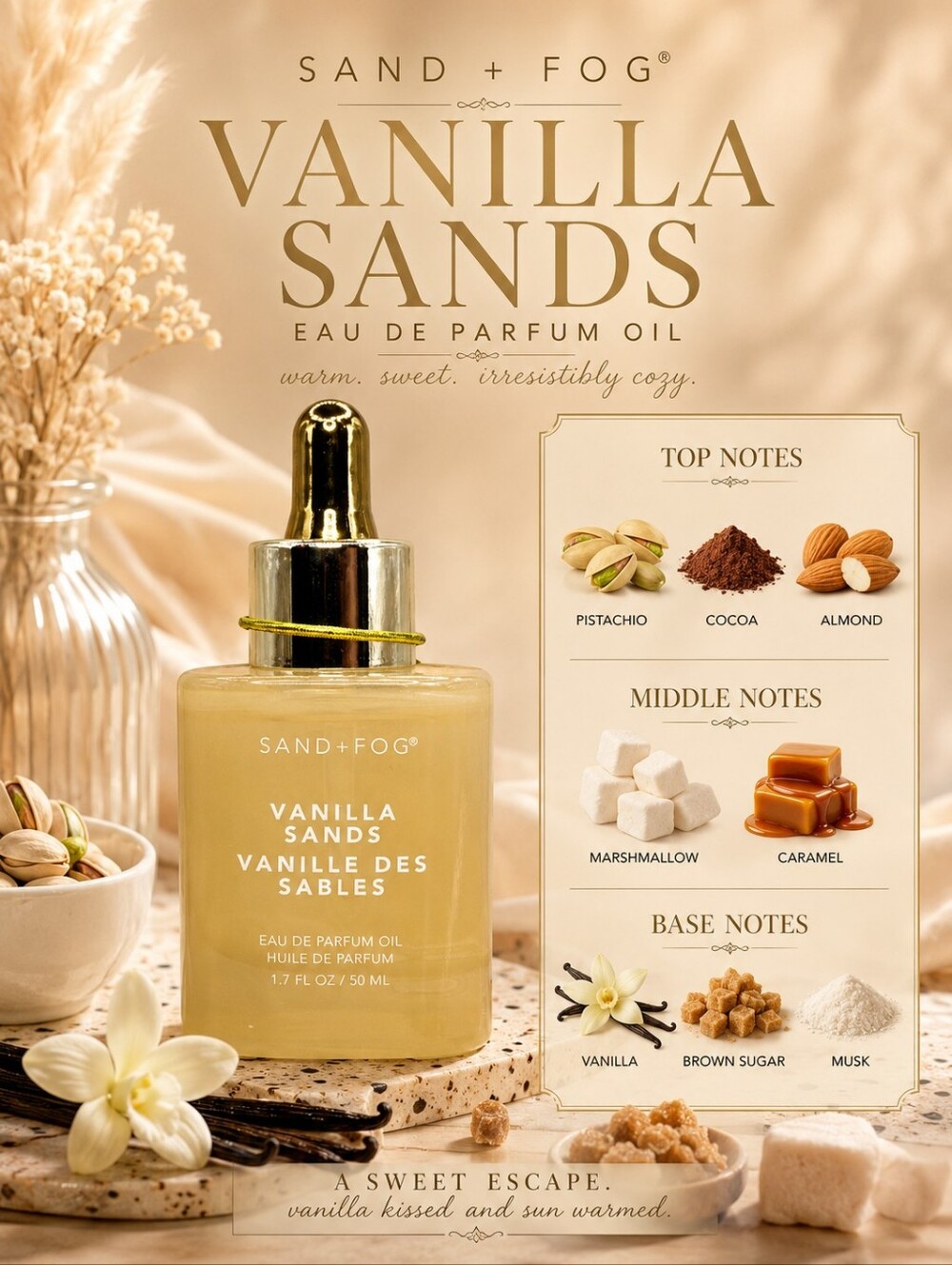 VANILLA SANDS Sand + Fog Fragrance Oil